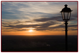 sunset light pole